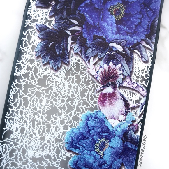 NEW iPhone 7/8/7+/8+ Textured Bird Floral Case - Picture 2 of 4